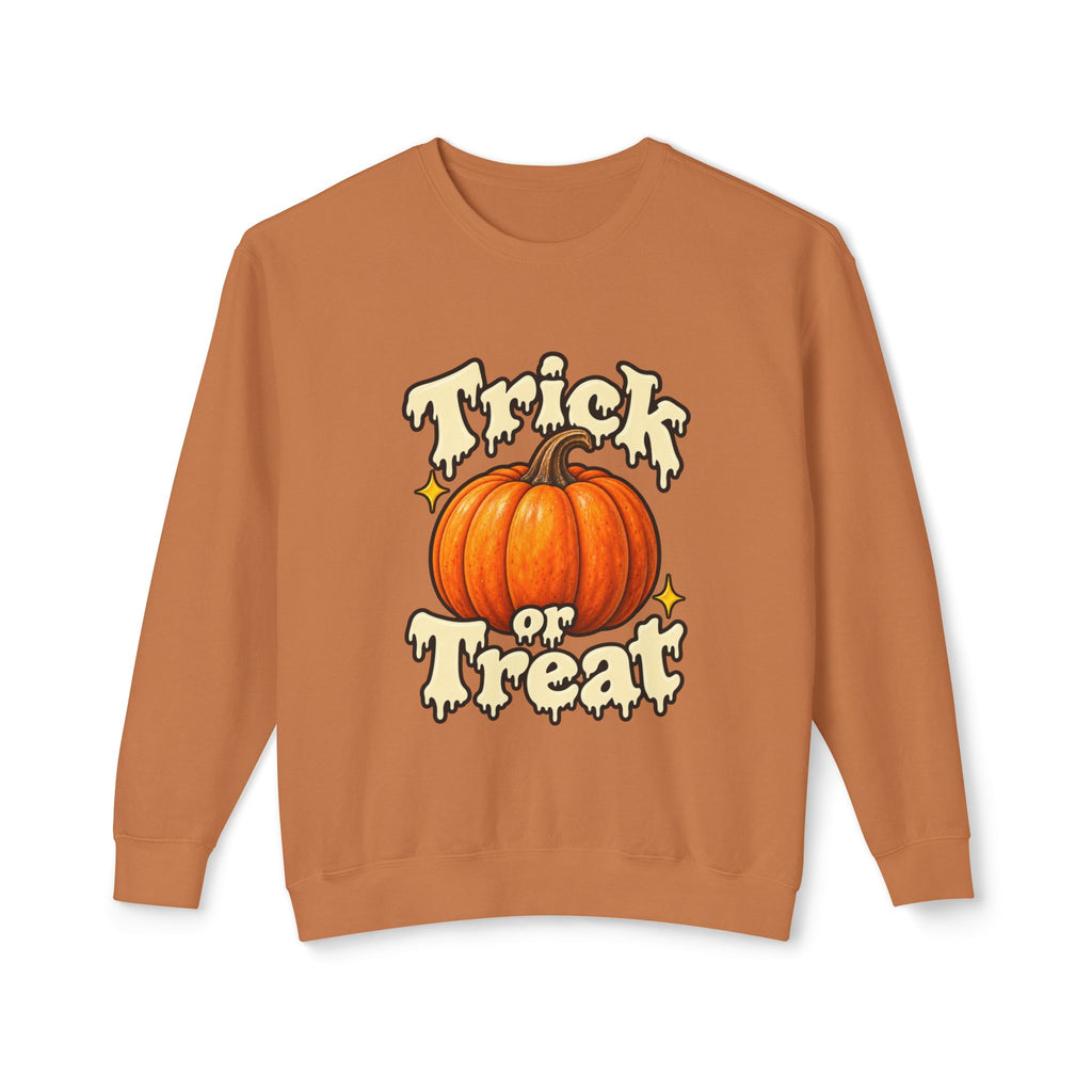 Halloween Pumpkin "Trick or Treat" Crewneck Sweatshirt