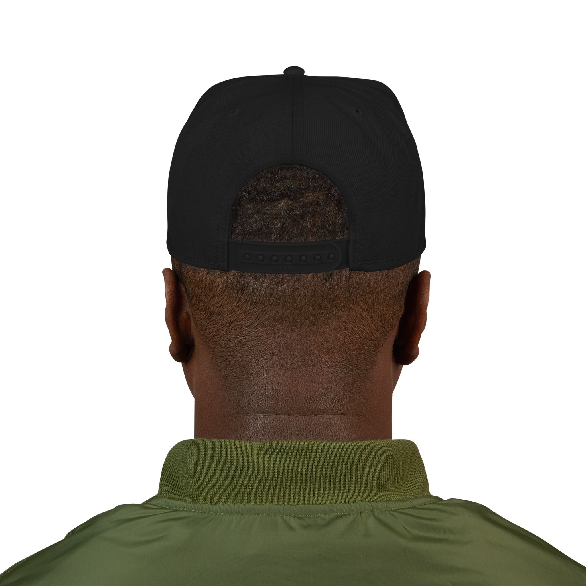 SS Designs embroidered snapback | black hat, embroidered logo