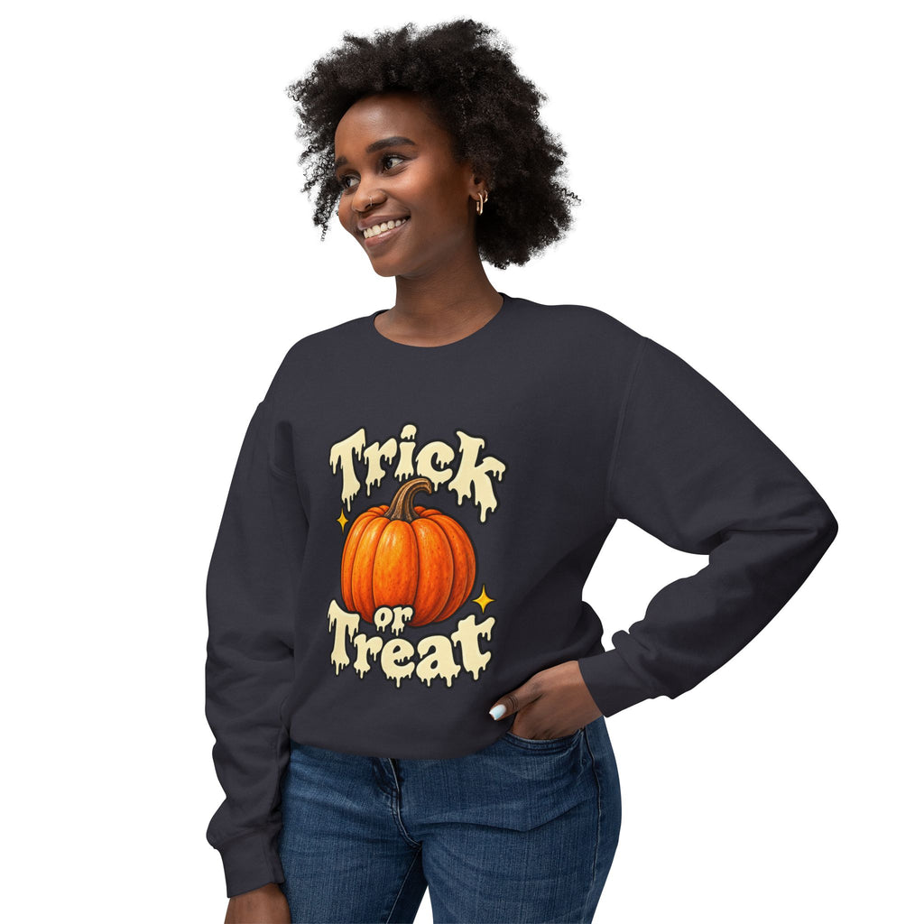 Halloween Pumpkin "Trick or Treat" Crewneck Sweatshirt