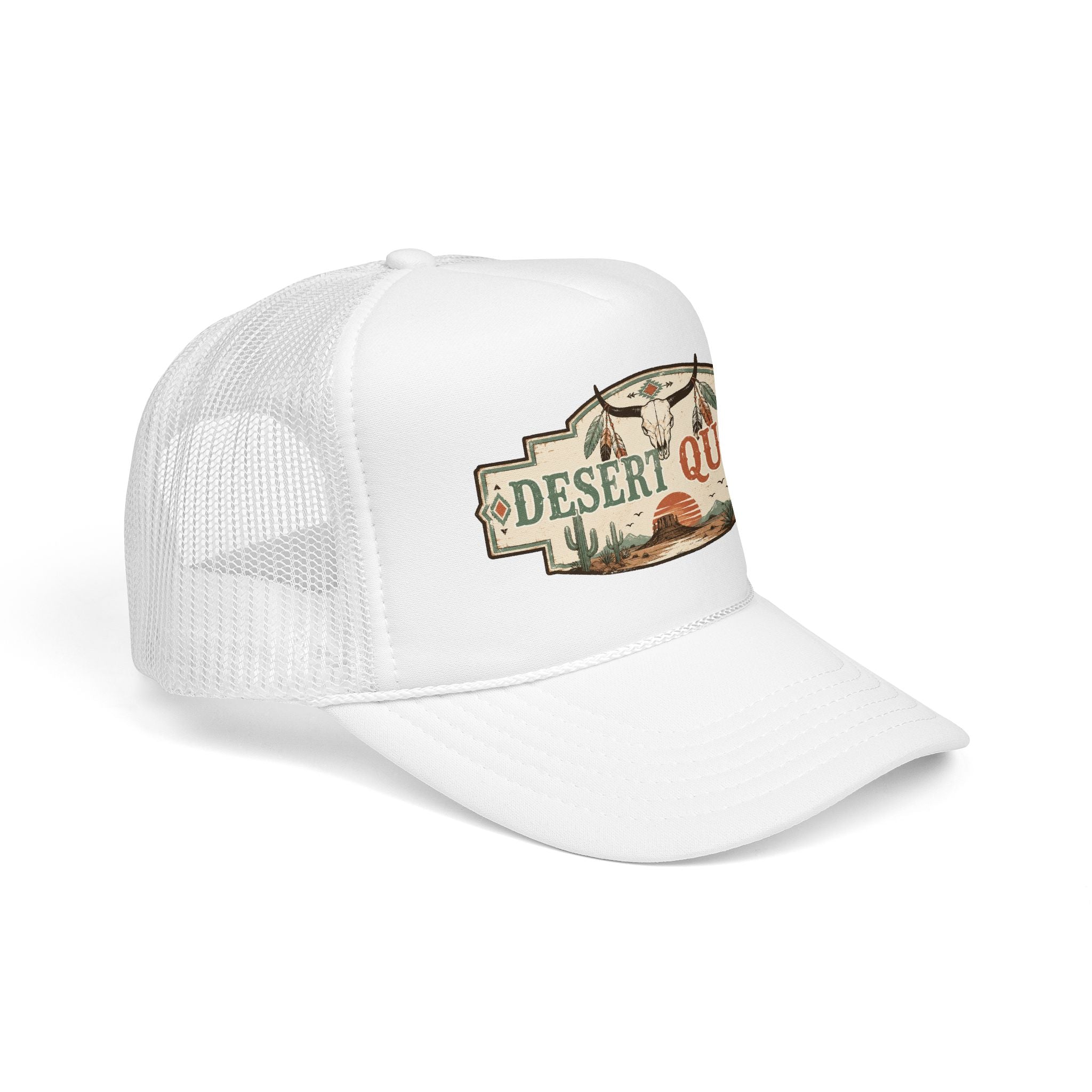Desert Queen Trucker Hat – Western Sun & Cactus Foam Cap