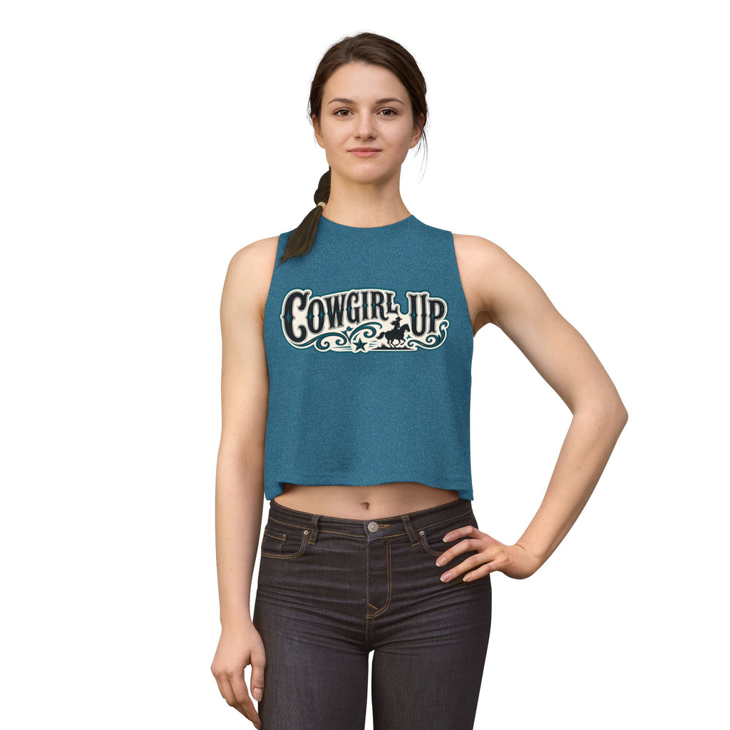 Cowgirl Up Crop Top – Western Rodeo Tank for Women