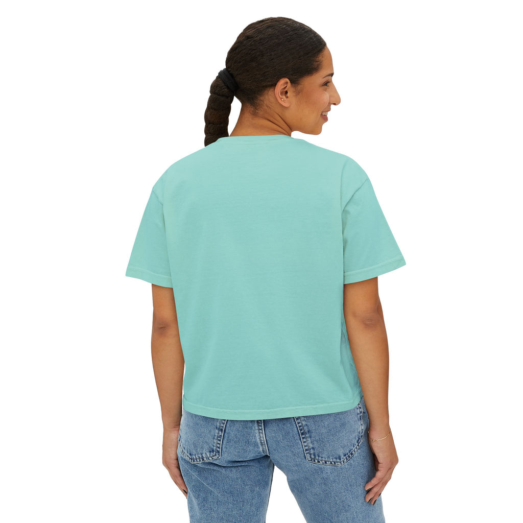 Freedom Is a Mindset horse illustration Tee | Boxy Crop Shirt