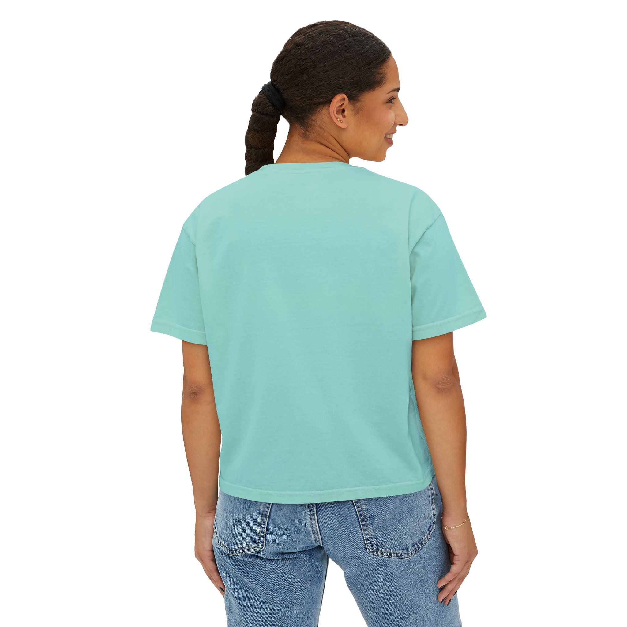 Freedom Is a Mindset horse illustration Tee | Boxy Crop Shirt
