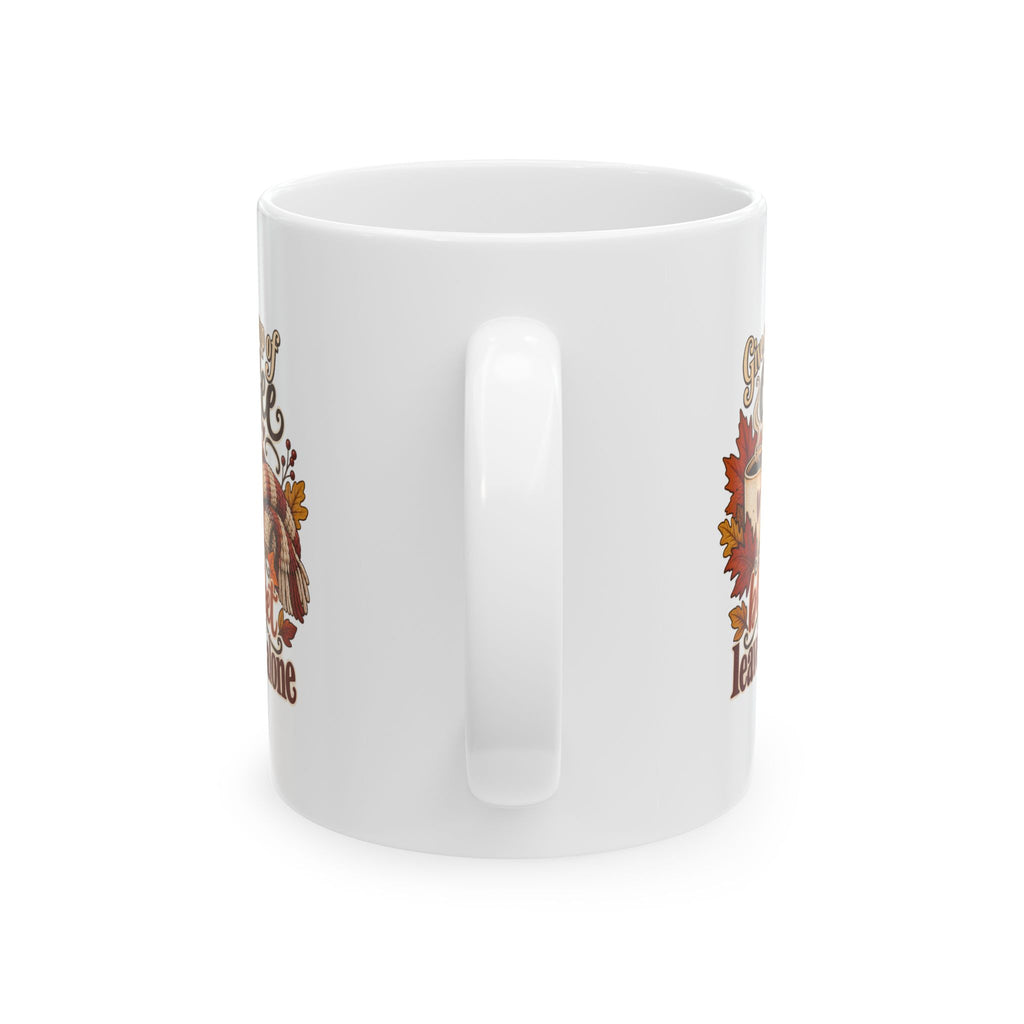 Autumn Coffee Mug – "Give me a cup of coffee and a blanket and leave me alone" Ceramic Fall Gift