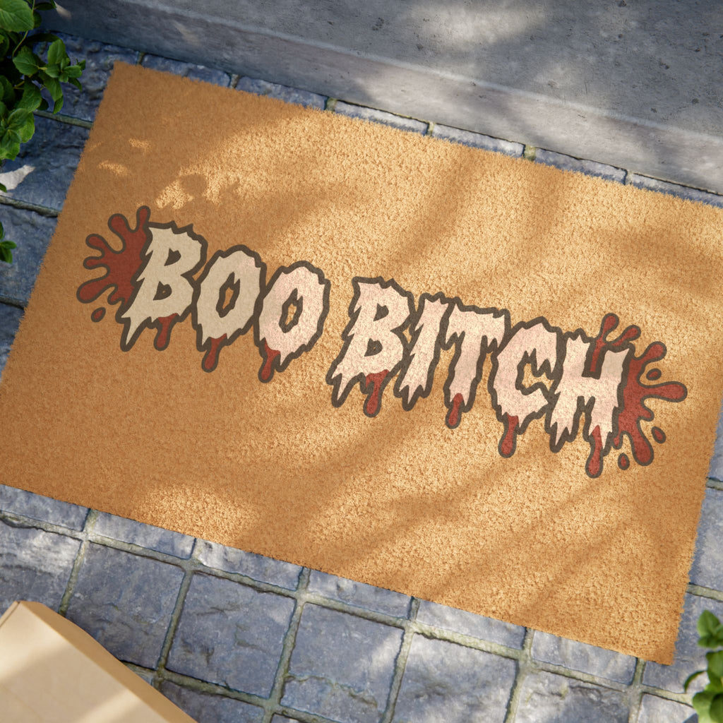 Boo Bitch Doormat – Spooky Halloween Welcome Mat