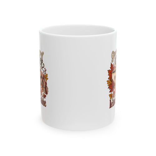 Autumn Coffee Mug – "Give me a cup of coffee and a blanket and leave me alone" Ceramic Fall Gift
