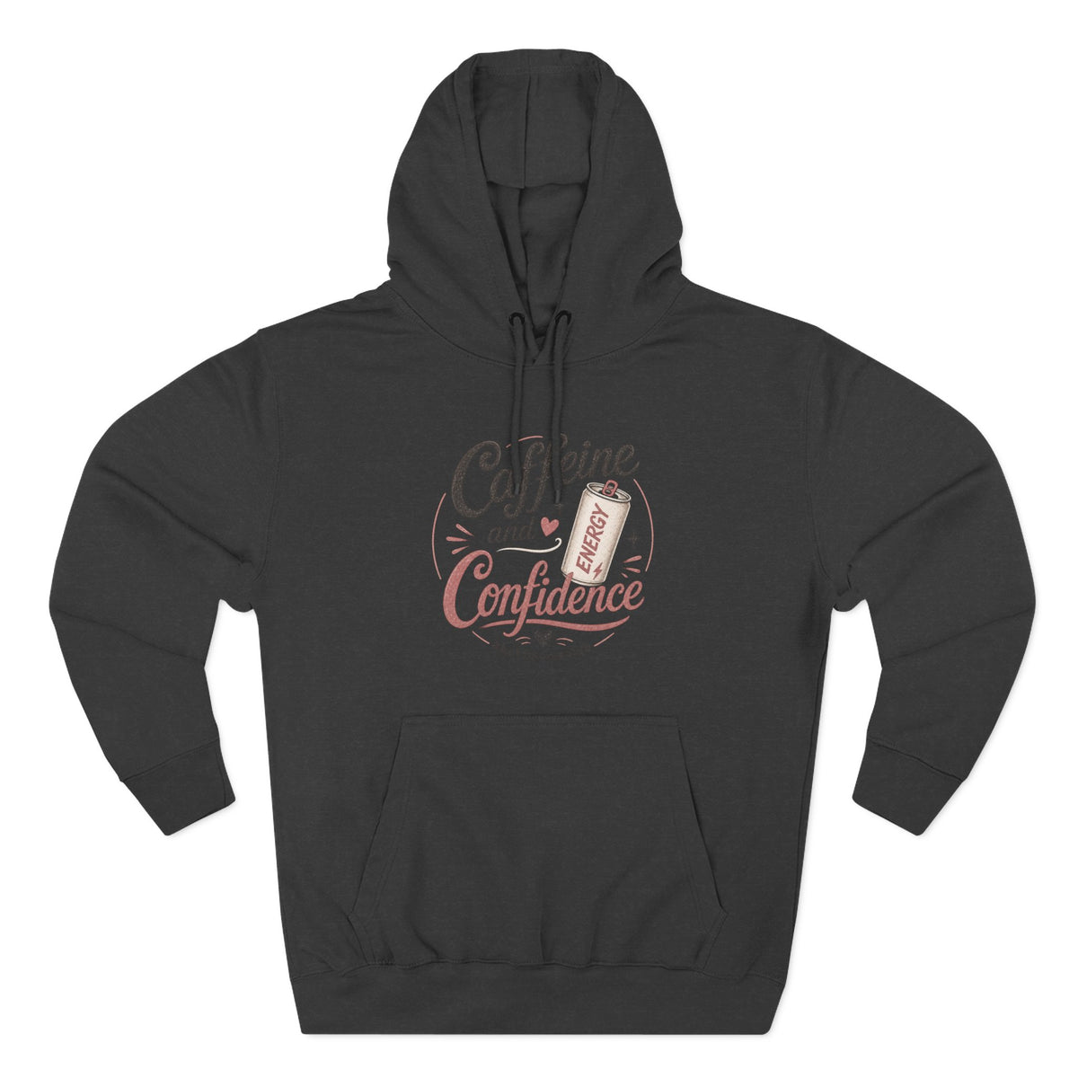 Caffeine and Confidence Hoodie — Women's Coffee Lover Pullover