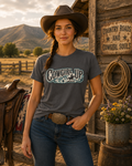 Cowgirl Up Graphic Tee — Women's Western Rodeo Shirt