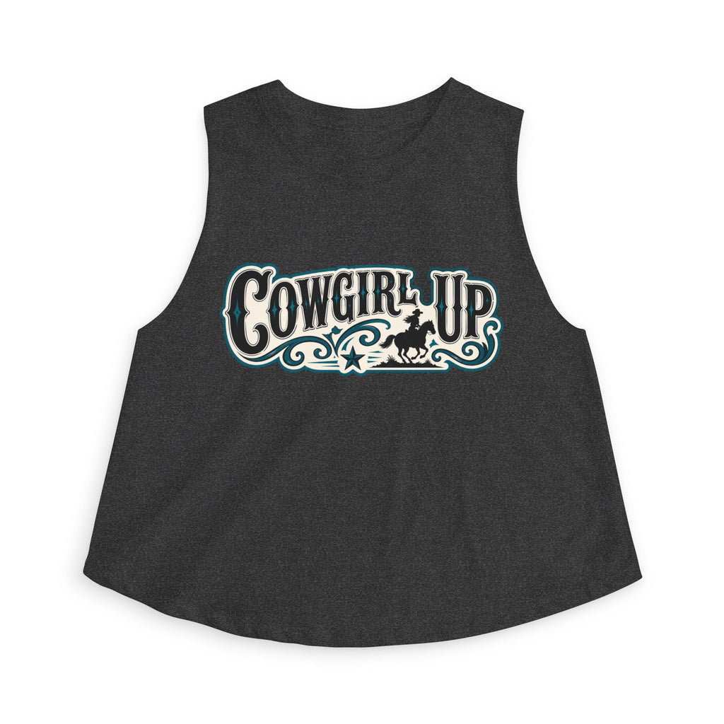 Cowgirl Up Crop Top – Western Rodeo Tank for Women