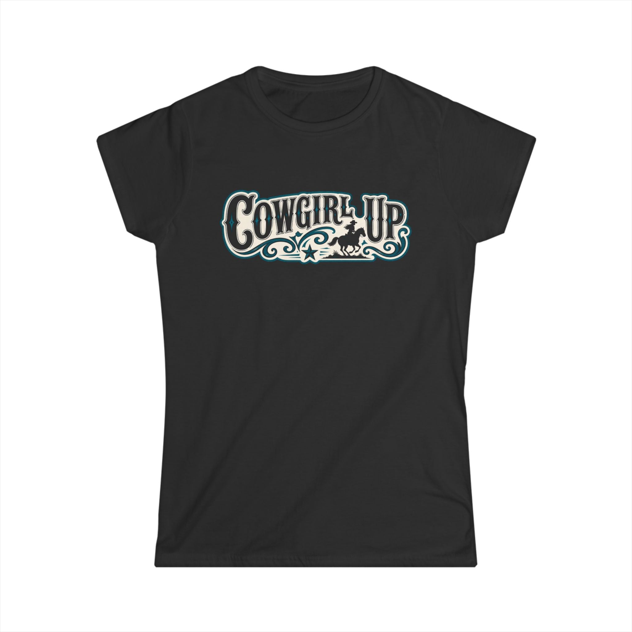 Cowgirl Up Graphic Tee — Women's Western Rodeo Shirt