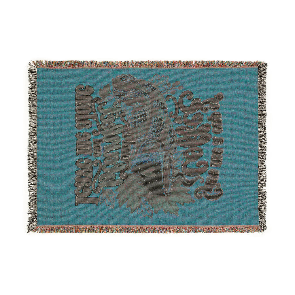 Woven Blanket — Cozy Coffee & Nature Throw Blanket (Give me a cup of coffee, please don't leave me alone)