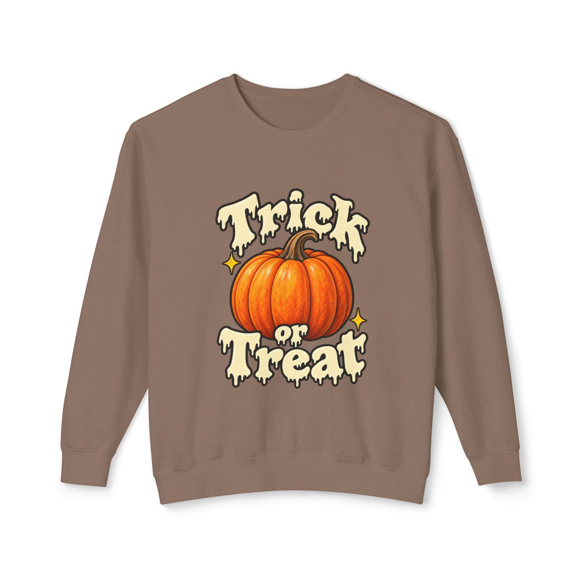 Halloween Pumpkin "Trick or Treat" Crewneck Sweatshirt