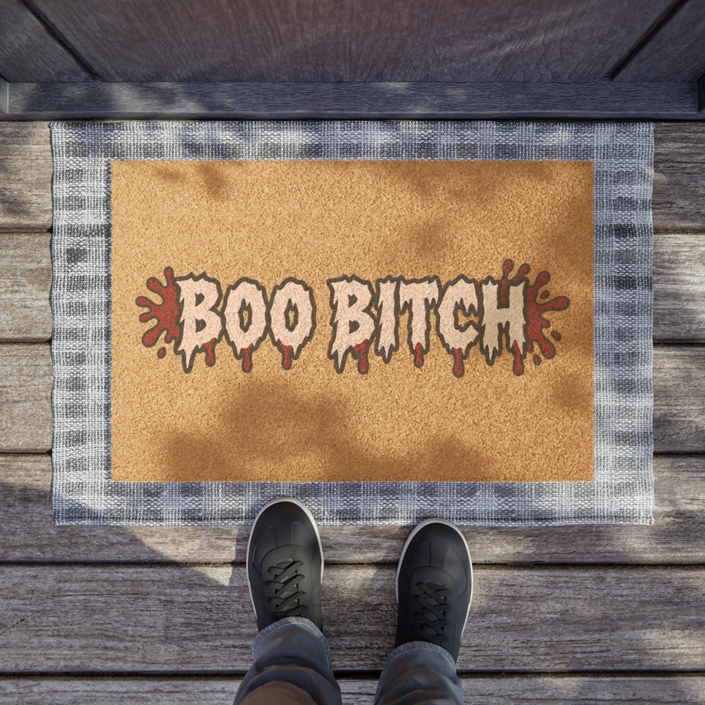 Boo Bitch Doormat – Spooky Halloween Welcome Mat