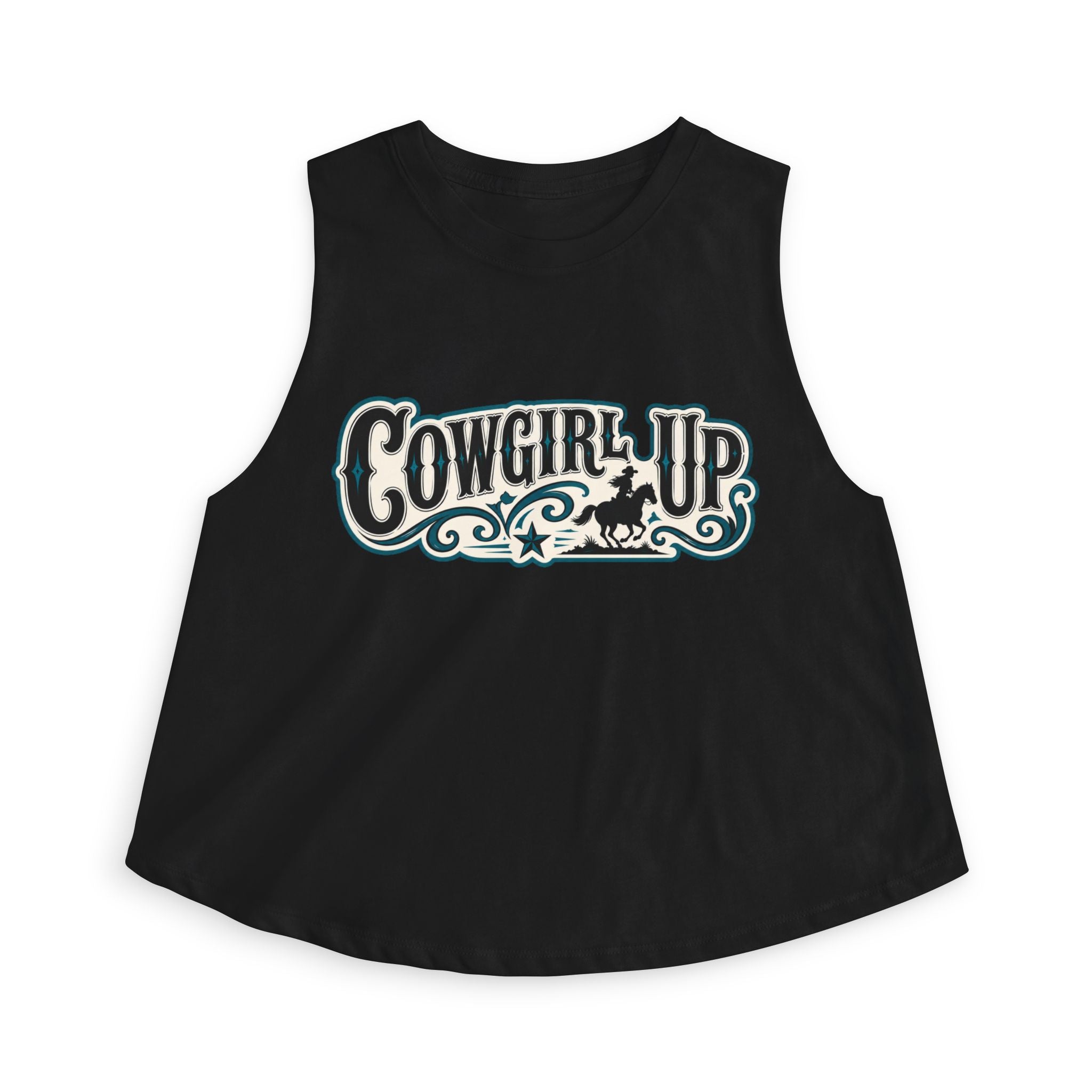 Cowgirl Up Crop Top – Western Rodeo Tank for Women