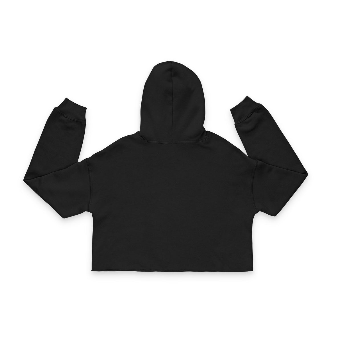 Boo Bitch Cropped Hoodie — Halloween Ghost Graphic Women's Hoodie