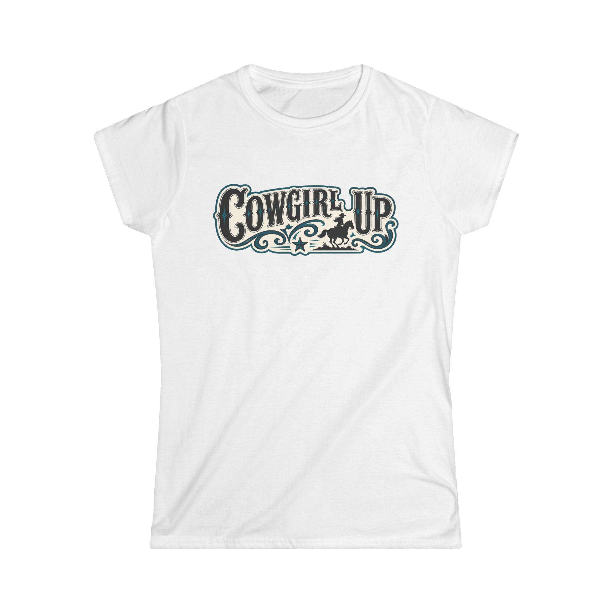 Cowgirl Up Graphic Tee — Women's Western Rodeo Shirt