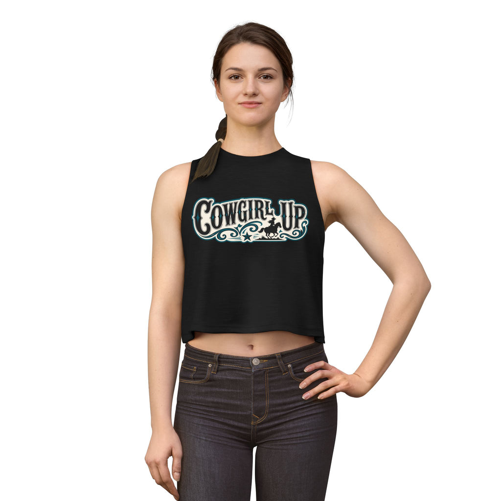 Cowgirl Up Crop Top – Western Rodeo Tank for Women