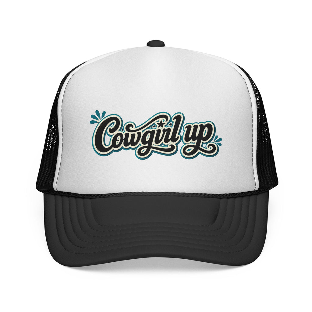 Cowgirl Up Trucker Cap — Retro Western Mesh Hat