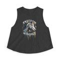 Freedom Is a Mindset horse illustration Crop Top | Watercolor horse tank