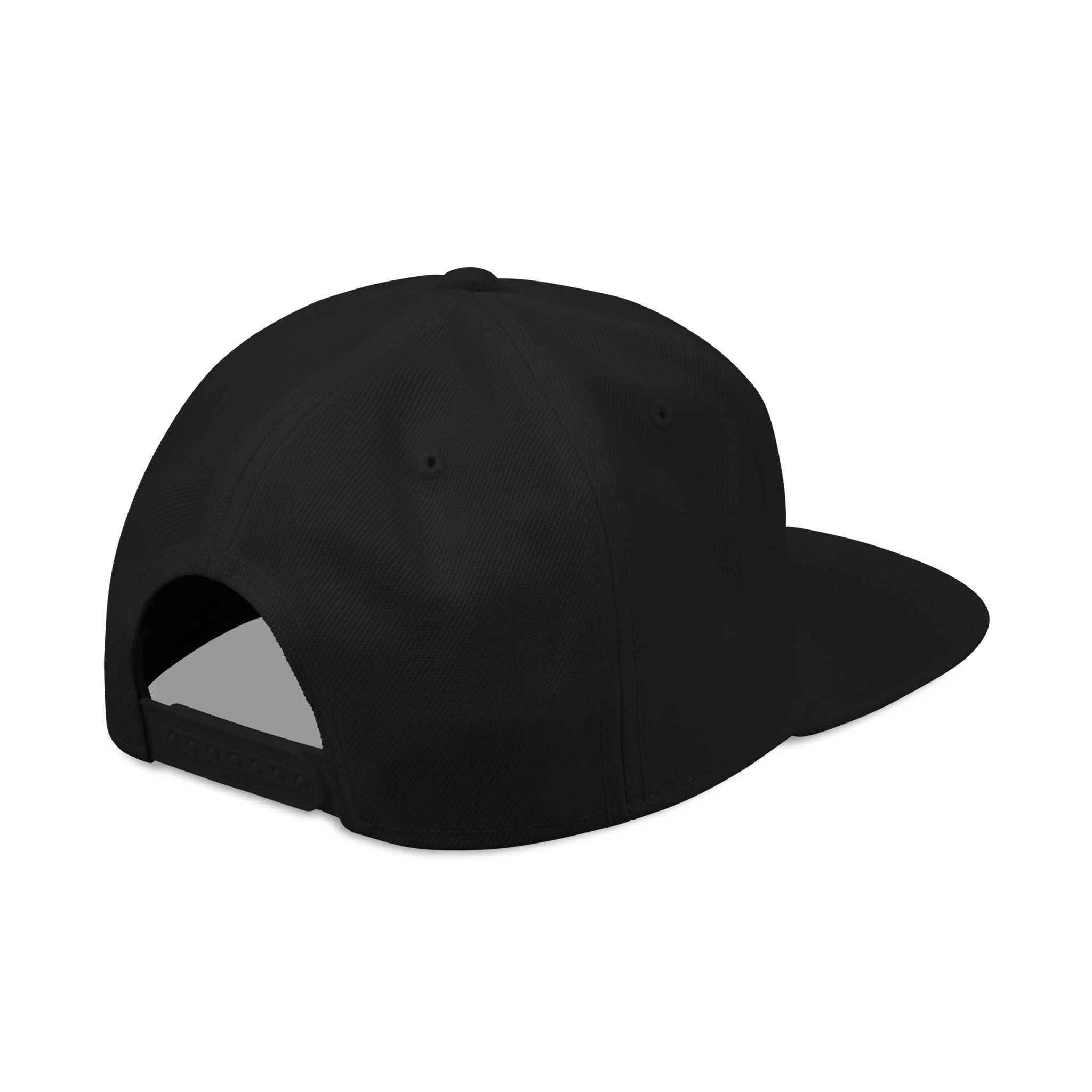 SS Designs embroidered snapback | black hat, embroidered logo