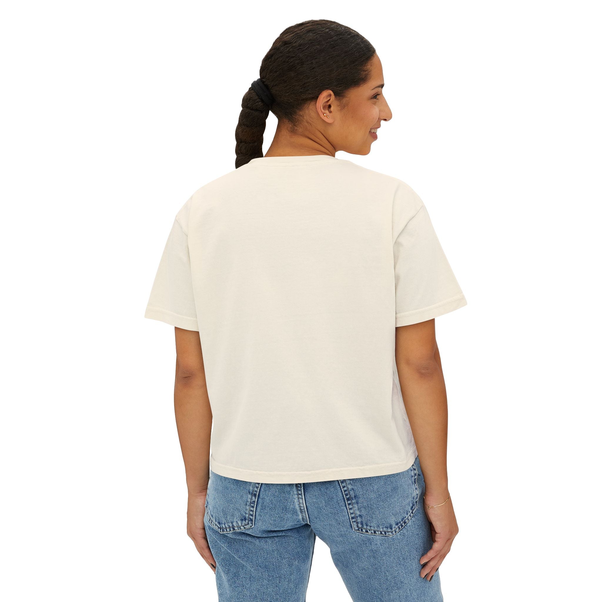 Freedom Is a Mindset horse illustration Tee | Boxy Crop Shirt