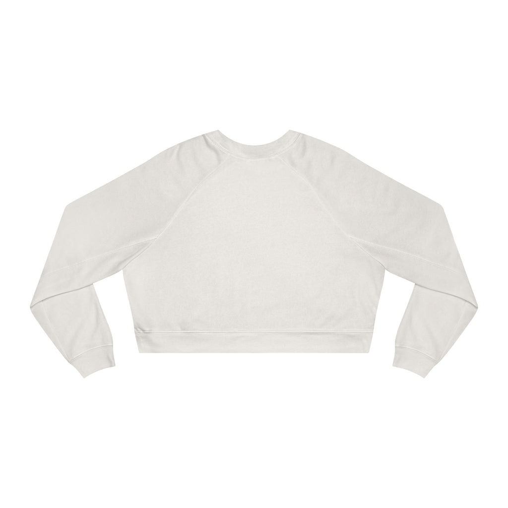 Cropped Pullover — "Spooky Season Is Upon Us" Ghost & Pumpkins Halloween Sweatshirt